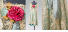 Dress with close up of Rosette and lace